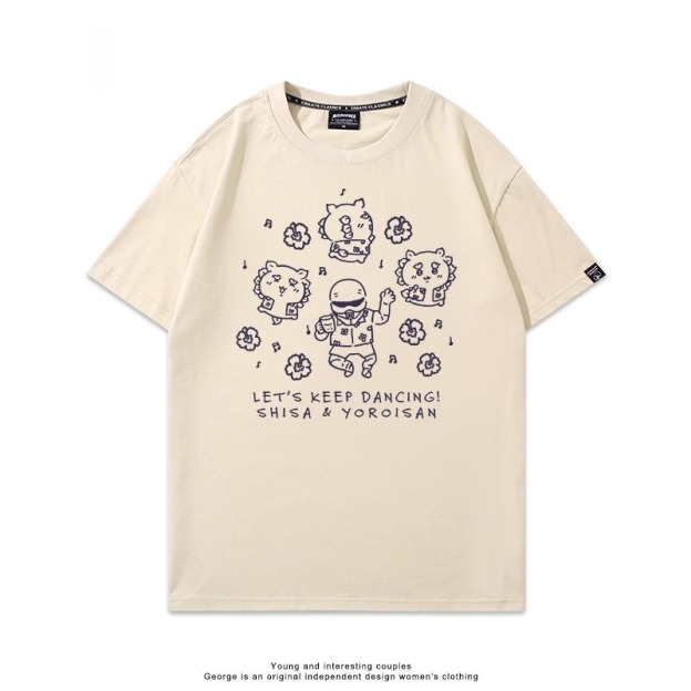 Chiikawa 2025親子情侶男女同款 印花短袖T恤-CASEZONE