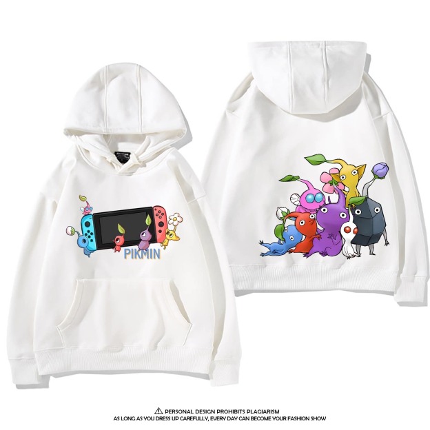 皮克敏PIKMIN4 聯名衛衣新款 親子情侶裝連帽衛衣
