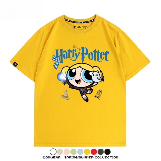 飛天小女警 X Harry Potter周邊 印花短袖T恤