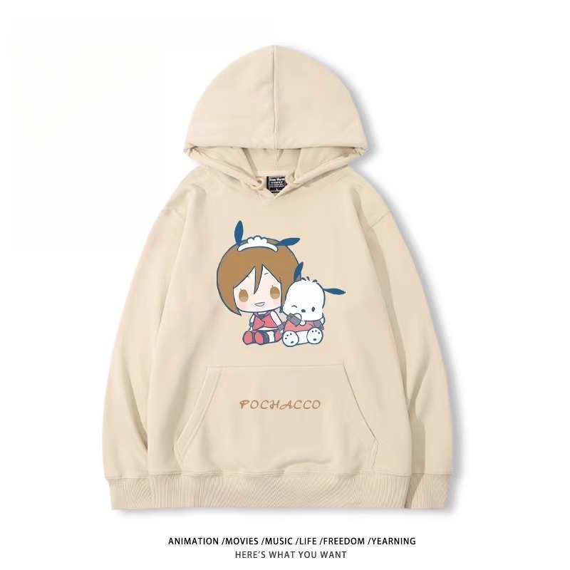 初音未來X三麗鷗新款 親子情侶男女款連帽衛衣