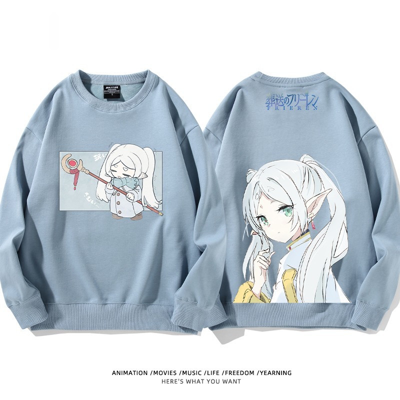 葬送的芙莉蓮 秋冬新款 親子情侶裝圓領長袖