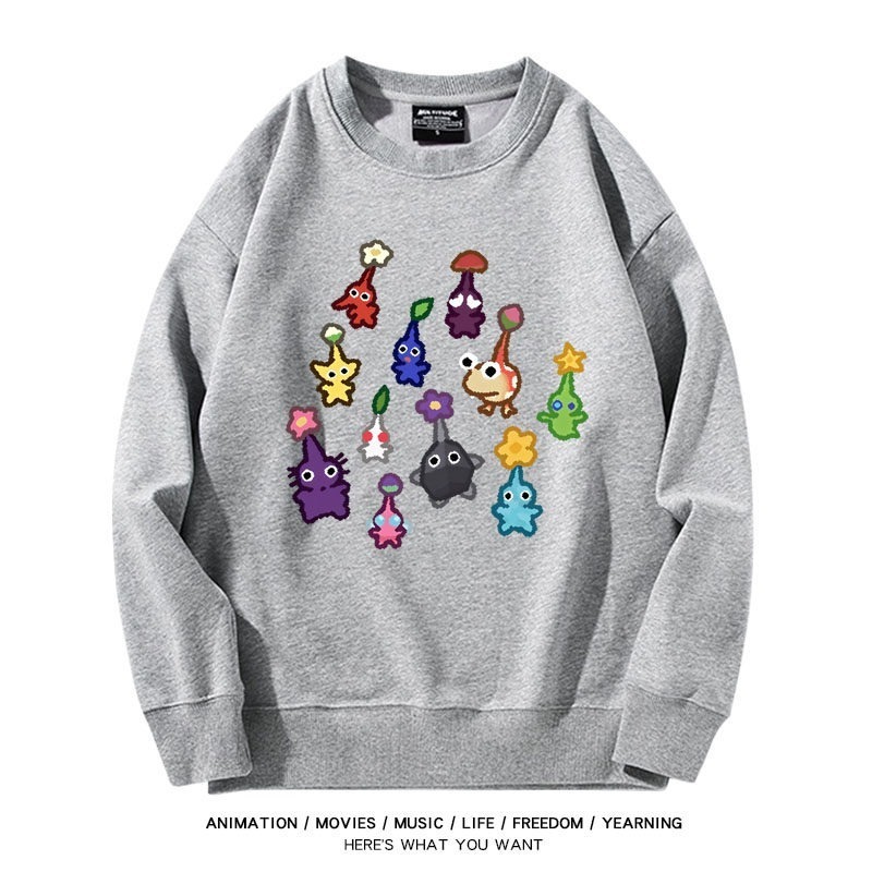 皮克敏PIKMIN4聯名男女同款情侶親子 圓領長袖