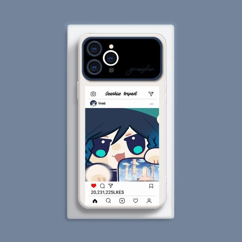 原神液態大視窗全包矽膠防摔軟殼-CASEZONE