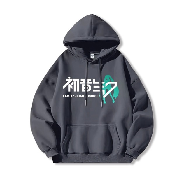 初音未來 聯名衛衣2025秋冬新款 親子情侶裝連帽衛衣