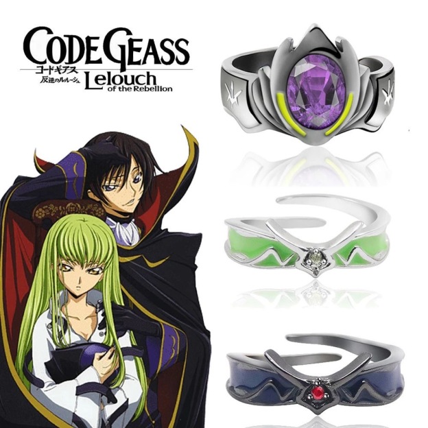 Code Geass 反叛的魯路修 魯路修 & C.C.周邊｜契約印記 可調節情侶戒指【可調節】