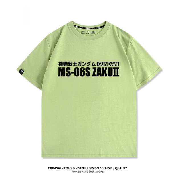 機動戰士鋼彈潮牌 印花短袖T恤-CASEZONE