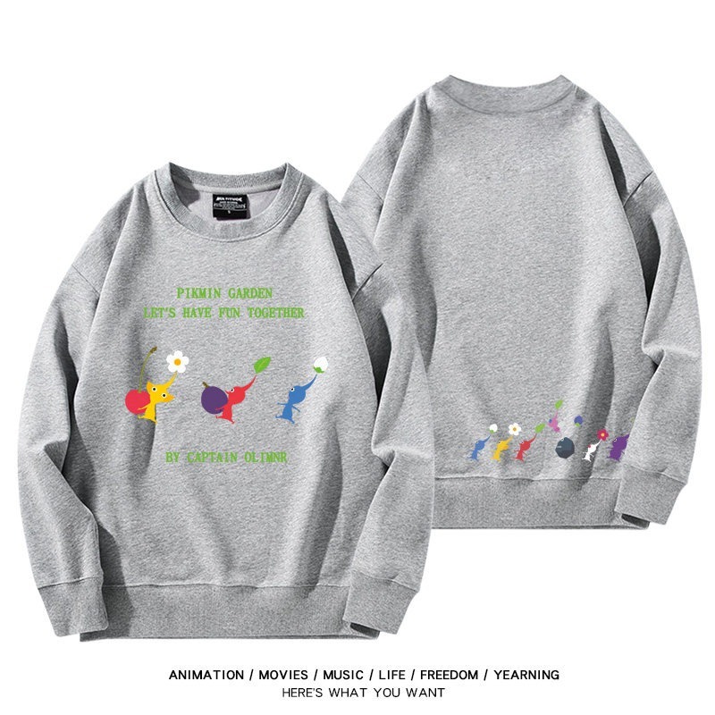 皮克敏PIKMIN4聯名男女同款情侶親子 圓領長袖
