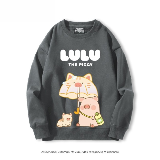 LuLu豬 聯名親子情侶裝 圓領長袖