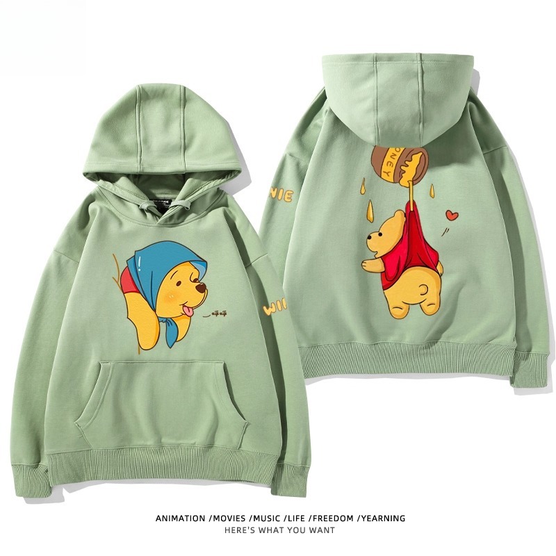 小熊維尼 聯名衛衣2025秋冬新款親子情侶裝連帽衛衣