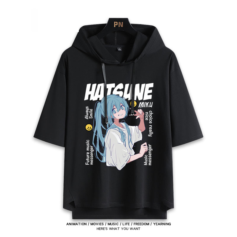 初音未來 連帽短袖T恤-CASEZONE