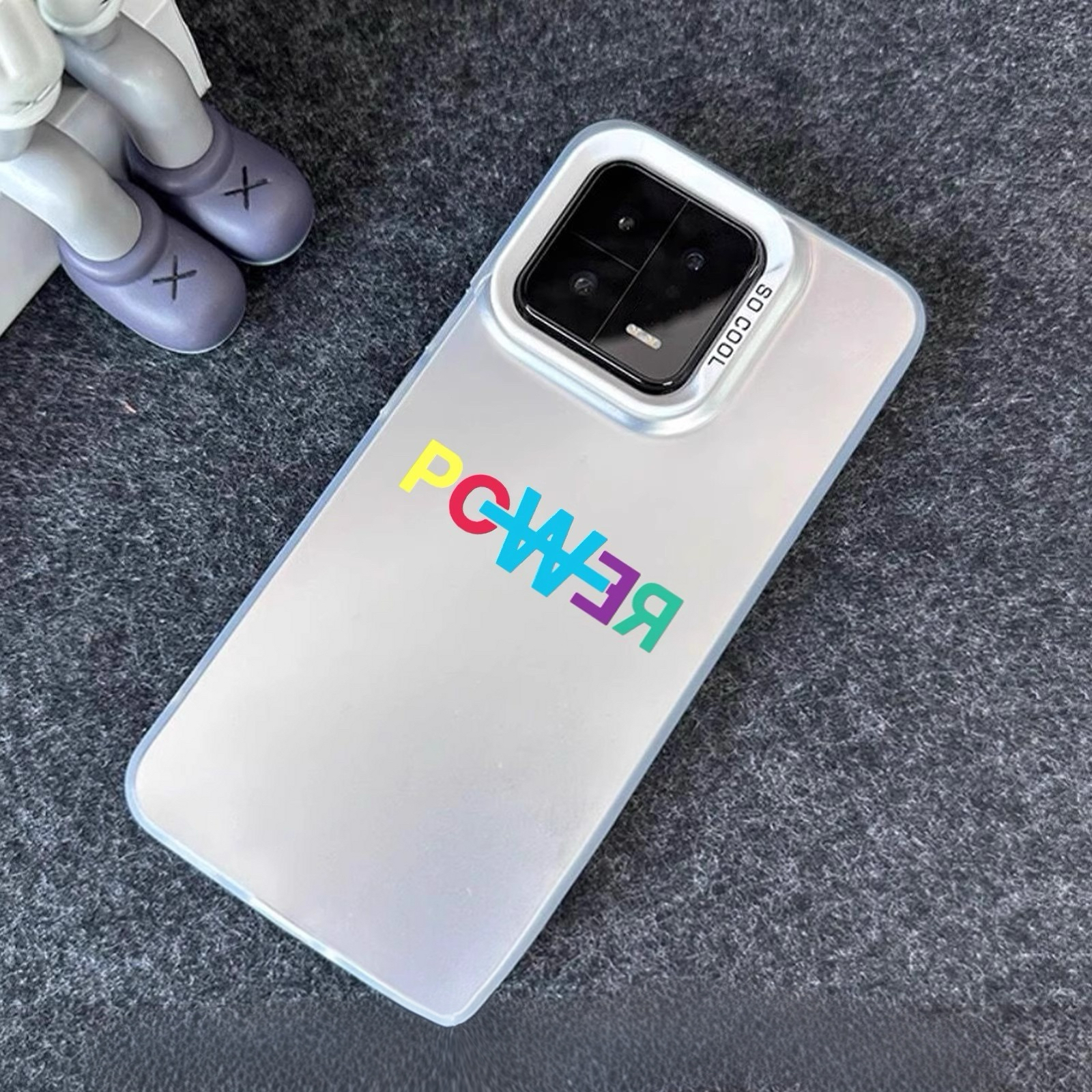 權志龍GD 彩銀線條漸變防摔手機殼-CASEZONE