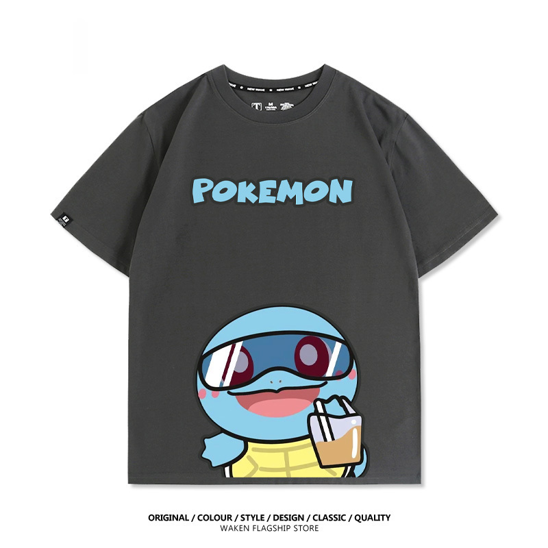 精靈寶可夢 啵啵奶茶 印花短袖T恤-CASEZONE