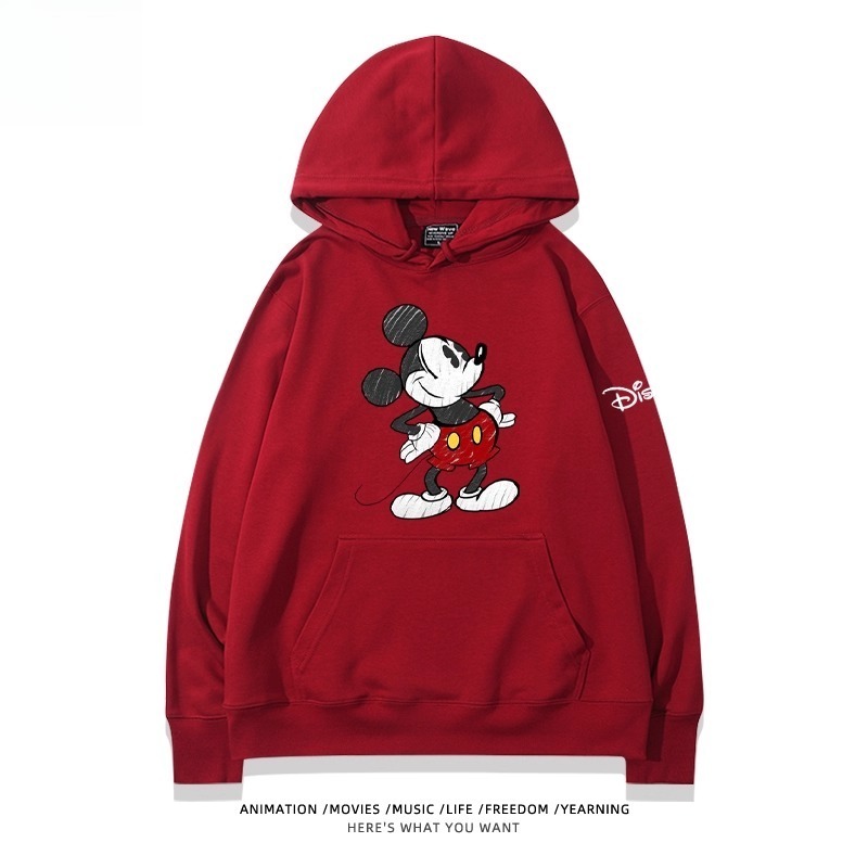 米老鼠米奇米妮 聯名衛衣2025秋冬新款親子情侶裝連帽衛衣