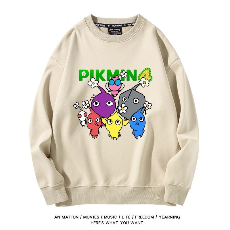 皮克敏PIKMIN4聯名男女同款情侶親子 圓領長袖