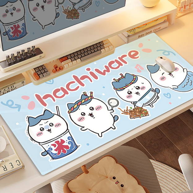 Chiikawa 主題桌墊 布質滑鼠墊-CASEZONE