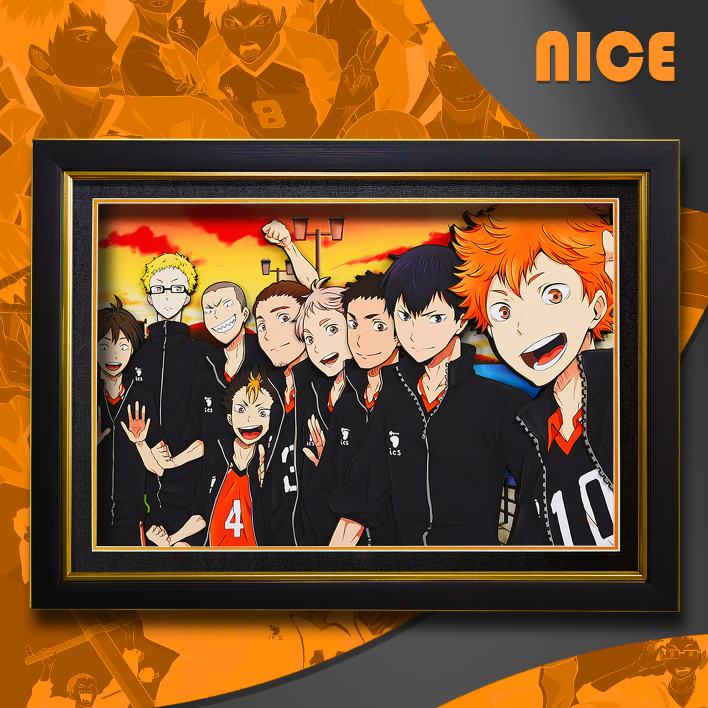 排球少年 3D立體畫-CASEZONE