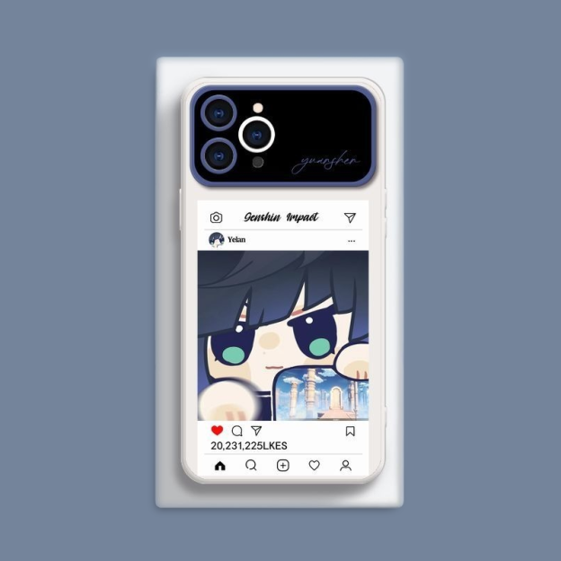 原神液態大視窗全包矽膠防摔軟殼-CASEZONE