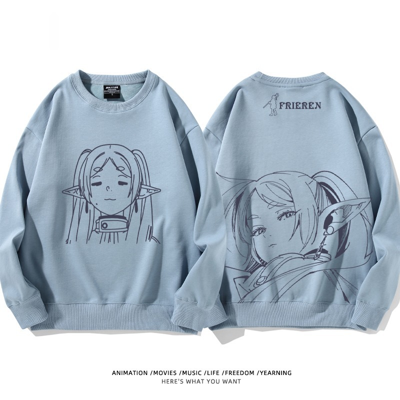 葬送的芙莉蓮 秋冬新款 親子情侶裝圓領長袖