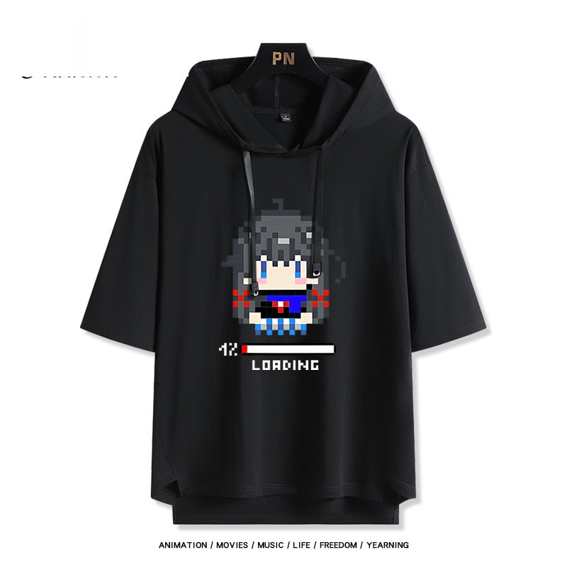 果青 連帽短袖T恤