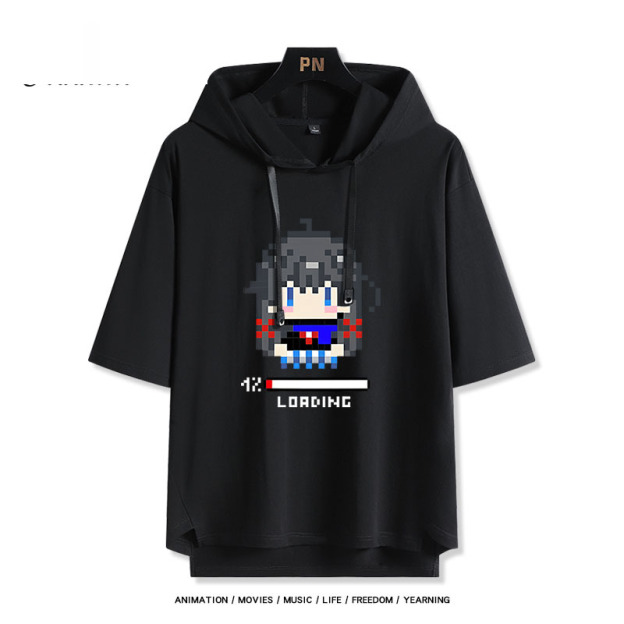 果青 連帽短袖T恤