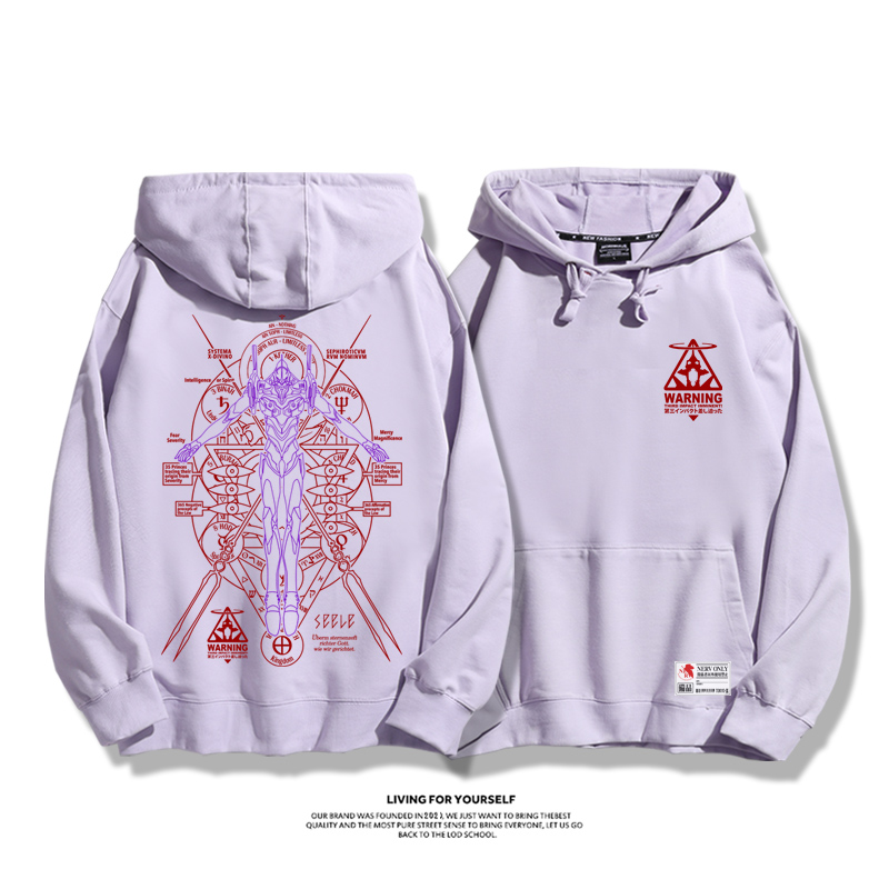 新世紀福音戰士新款 親子情侶男女款連帽衛衣-CASEZONE