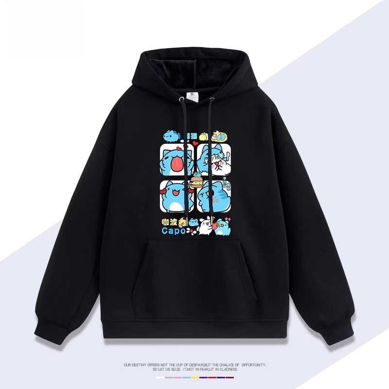 貓貓蟲咖波 2025秋冬新款親子情侶裝連帽衛衣