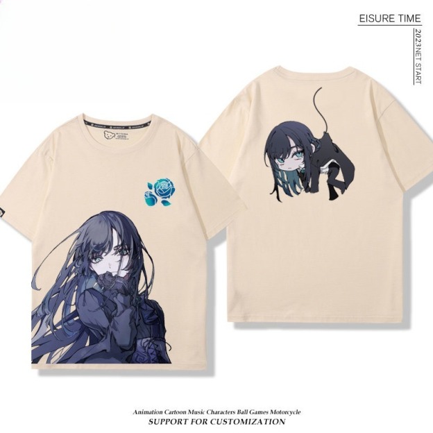 Ado歌手 2026親子情侶男女同款 印花短袖T恤