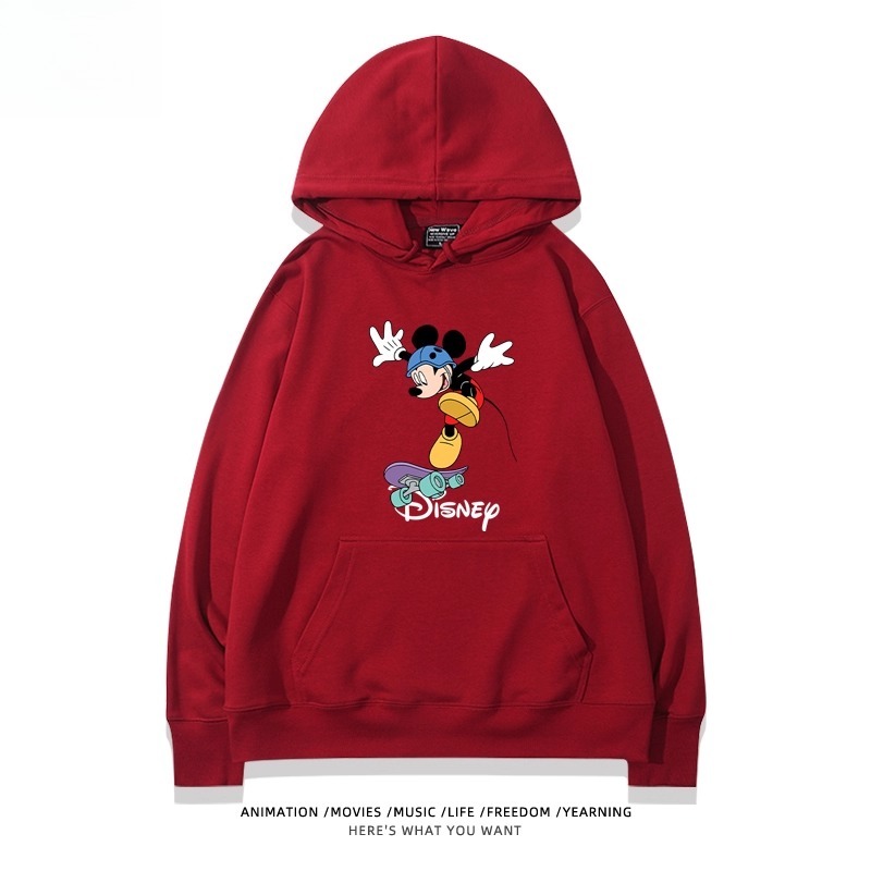 米老鼠米奇米妮 聯名衛衣2025秋冬新款親子情侶裝連帽衛衣