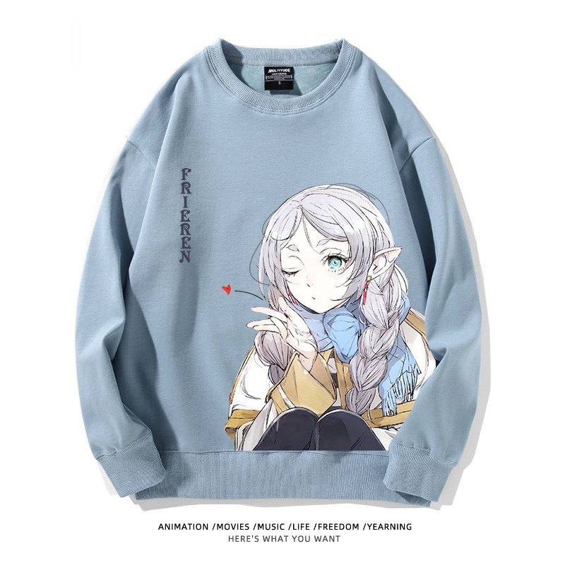 葬送的芙莉蓮 秋冬新款 親子情侶裝圓領長袖