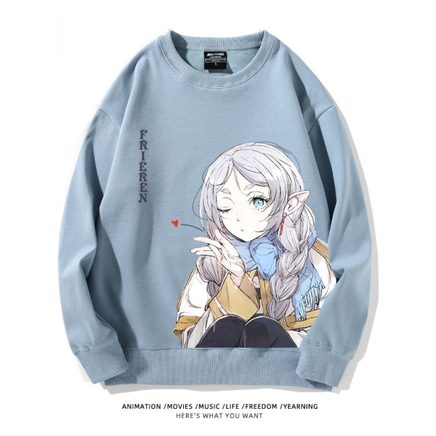 葬送的芙莉蓮 秋冬新款 親子情侶裝圓領長袖