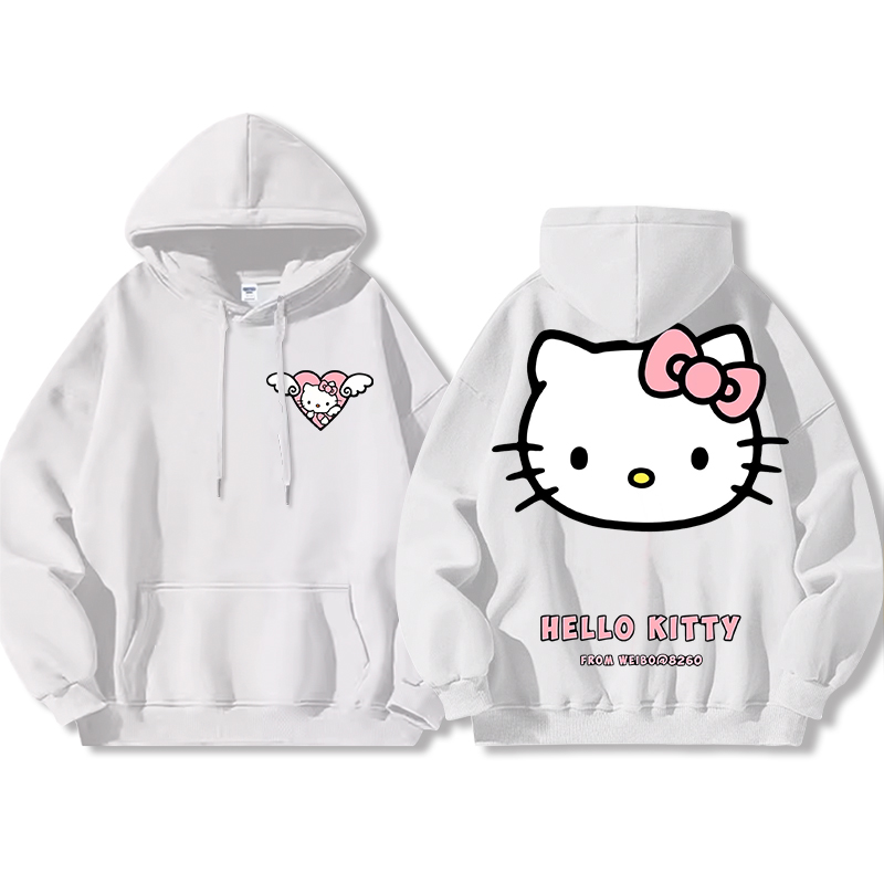 HelloKitty新款 寬鬆百搭 秋冬款 寬鬆連帽衛衣-ZUIHANG SHOP