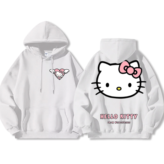 HelloKitty新款 寬鬆百搭 秋冬款 寬鬆連帽衛衣-ZUIHANG SHOP