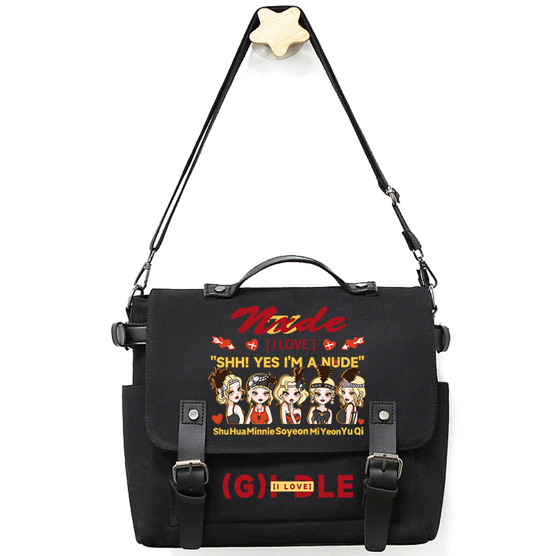 (G)I-DLE 專輯同款手提帆布包 應援單肩斜挎包-CASEZONE