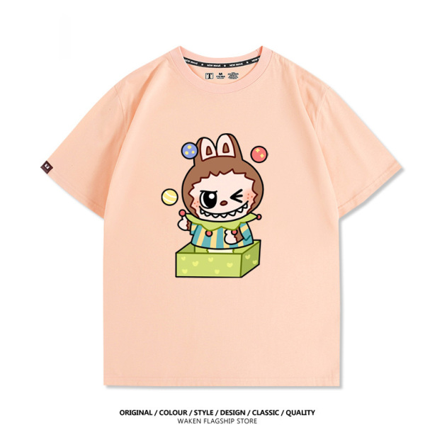 Labubu周邊卡通 印花短袖T恤-CASEZONE