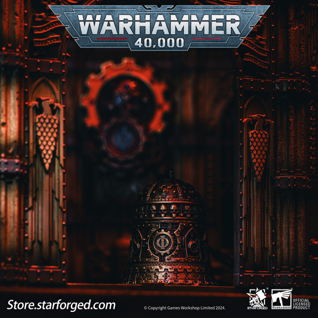 星辰鑄造 歐姆彌賽亞統御大鐘戰錘40K周邊機械神教掛飾