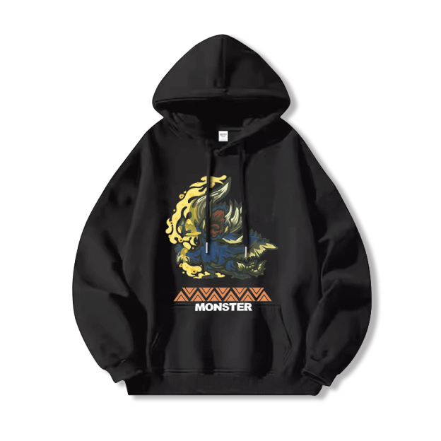 Monster Hunter Rise魔物獵人新款 親子情侶男女款連帽衛衣-CASEZONE