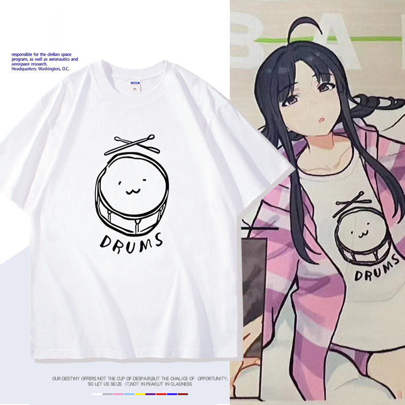 GIRLS BAND CRY哭泣少女樂隊井芹仁菜 安和昴同款印花短袖T恤-CASEZONE