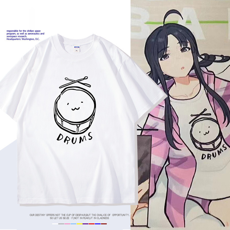 GIRLS BAND CRY哭泣少女樂隊井芹仁菜 安和昴同款印花短袖T恤-CASEZONE