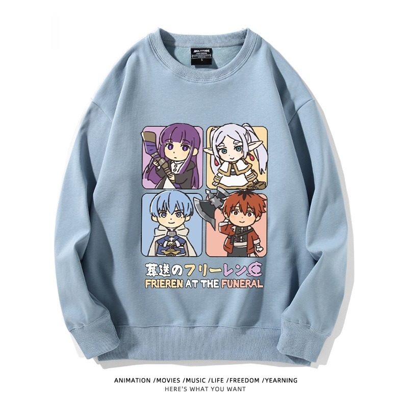 葬送的芙莉蓮 秋冬新款 親子情侶裝圓領長袖