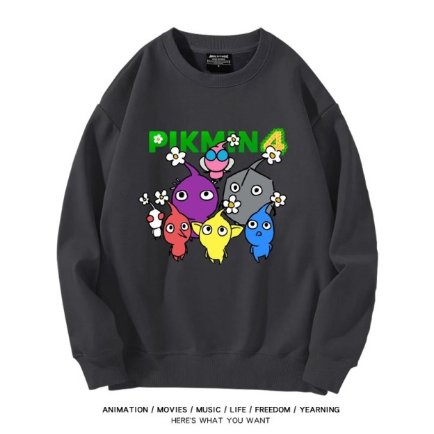 皮克敏PIKMIN4聯名男女同款情侶親子 圓領長袖