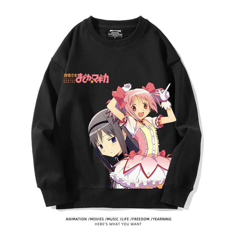 魔法少女小圓聯名親子情侶裝 圓領長袖