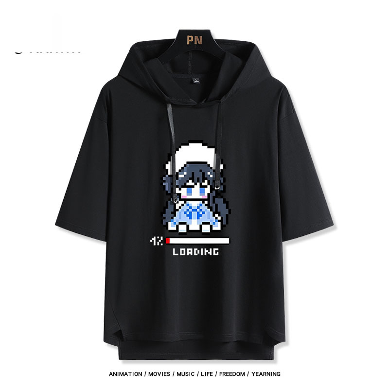 果青 連帽短袖T恤