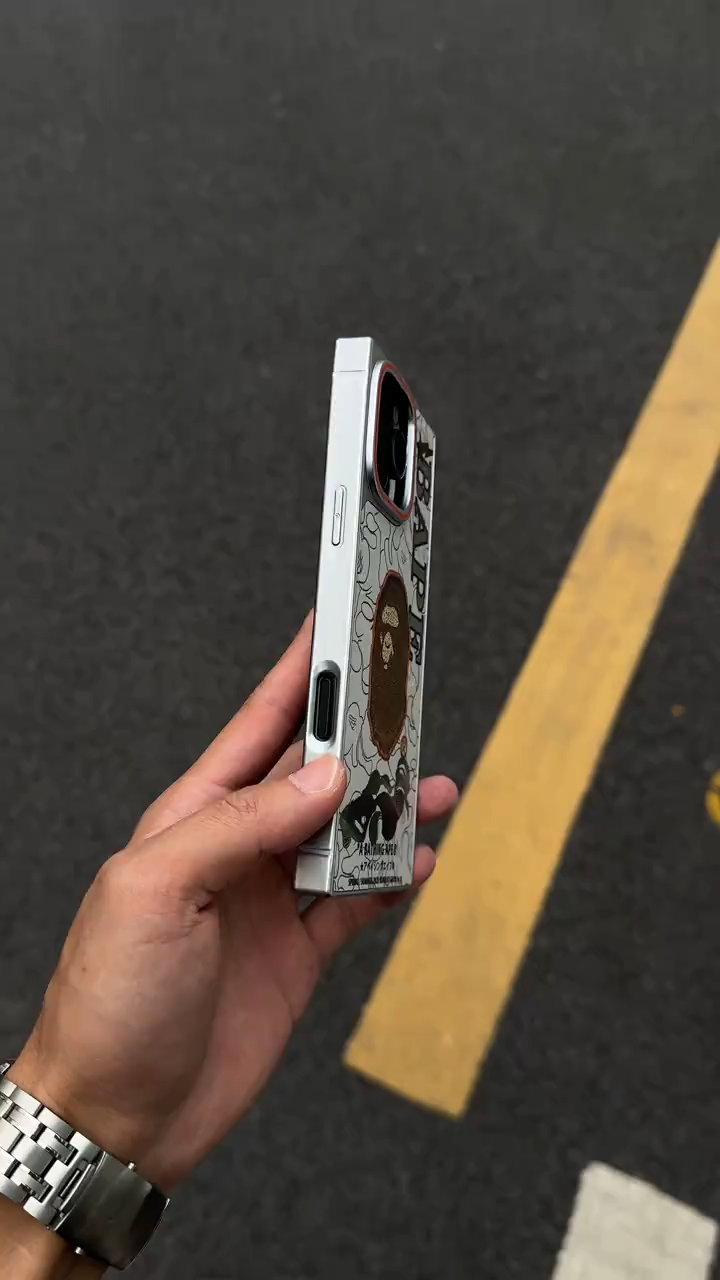 猿人頭方形電鍍磨砂手機殼