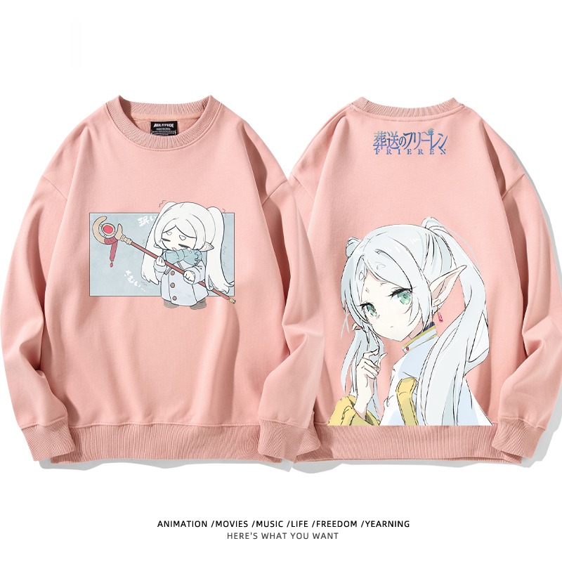 葬送的芙莉蓮 秋冬新款 親子情侶裝圓領長袖