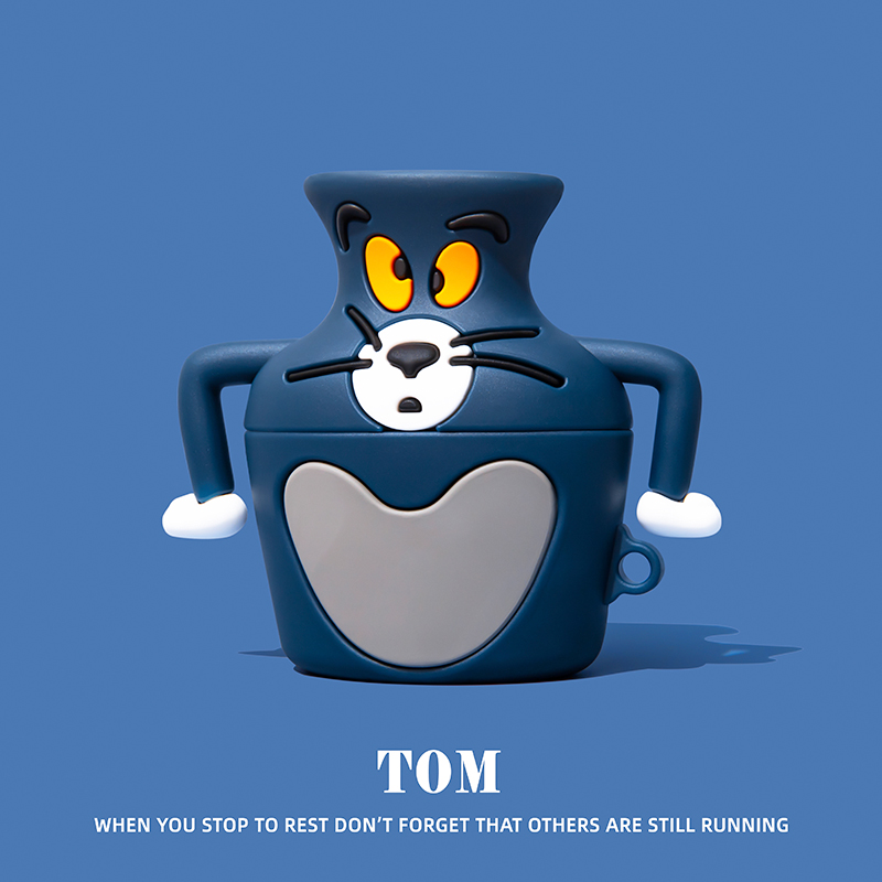 湯姆貓與傑利鼠AirPods耳機保護殼-CASEZONE