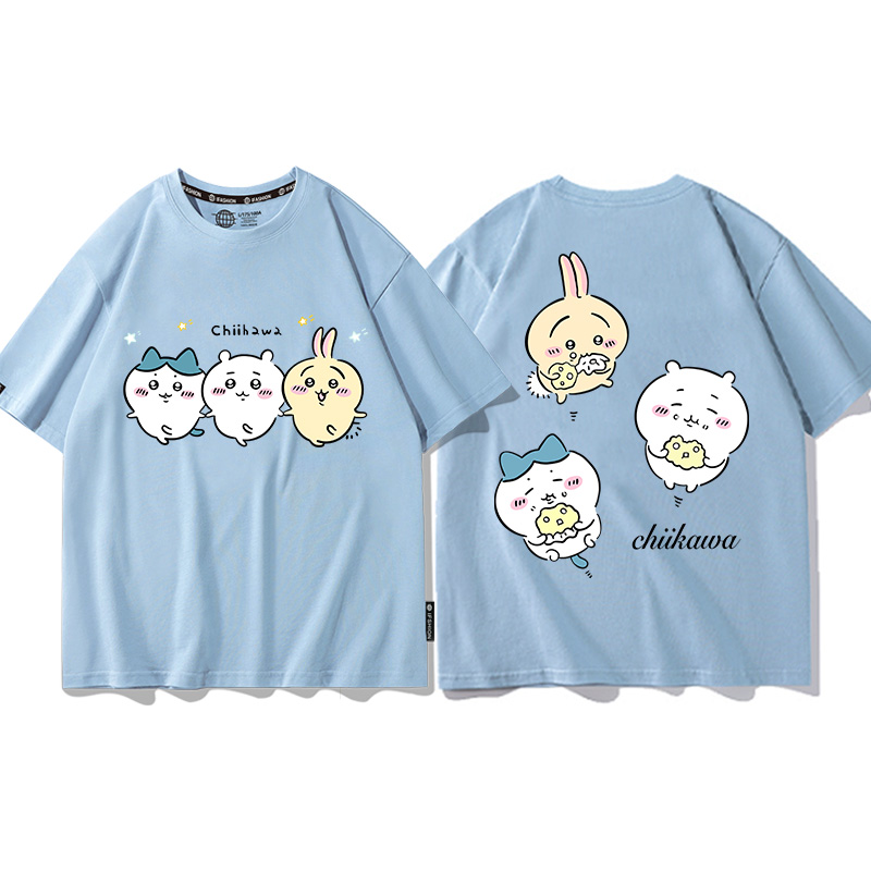 Chiikawa 2024親子情侶男女同款 T恤-CASEZONE