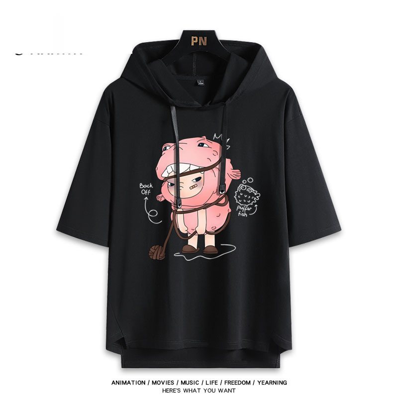 Hirono小野 連帽短袖T恤-CASEZONE