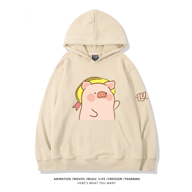 LULU豬新款 親子情侶男女款連帽衛衣-ZUIHANG SHOP