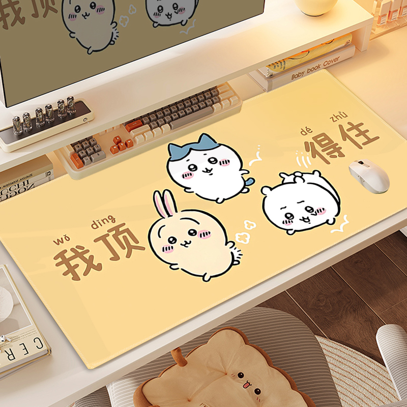 Chiikawa 主題桌墊 布質滑鼠墊-CASEZONE