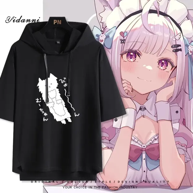 Vtuber Hololive新款 親子情侶男女款連帽短袖T恤